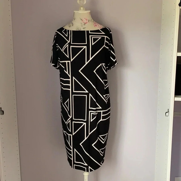 Lauren Ralph Lauren printed lined dress size Small - Picture 1 of 8